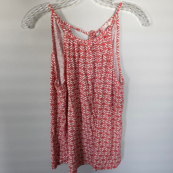 SKIES ARE BLUE Orange Geometric Print Tank Top - Picture 1 of 4